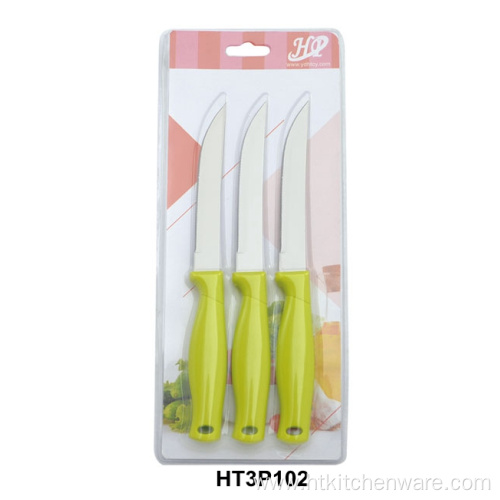 green color handle steak knives